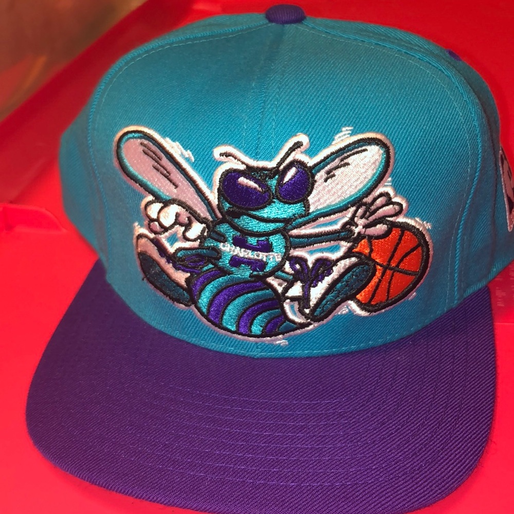 Charlotte Hornets mitchell and ness SnapBack Hat